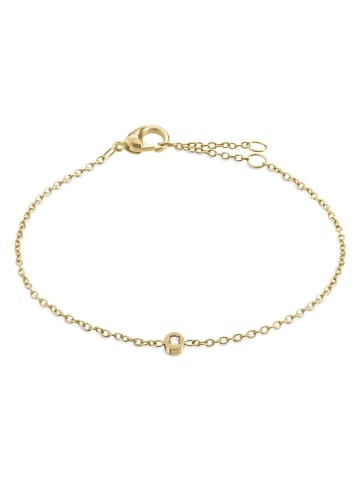 Boccia Damen-Armband Titan Goldplattiert mit Diamant
