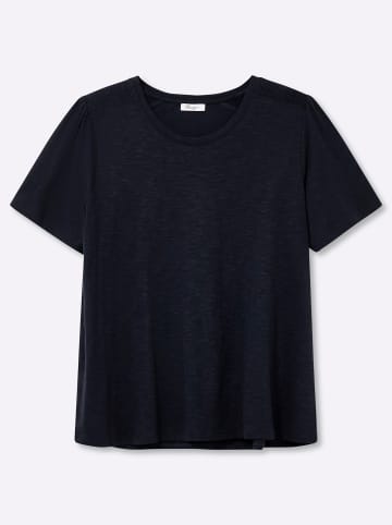 sheego Halbarmshirt in tiefblau