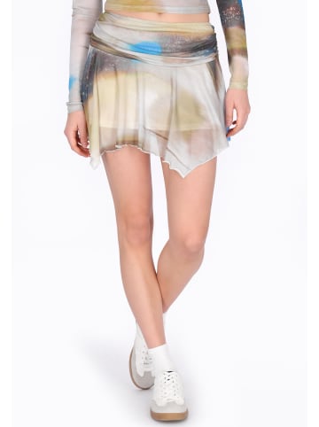 myMo Women Skirt in blue multicolor