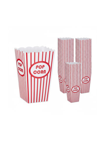 relaxdays 60 x Popcorntüten in Rot/ Weiß