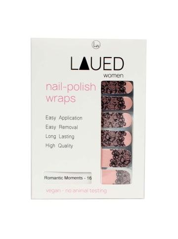 VARGU LAUED vegane Nagelfolien textile fusion in Romantic Moments