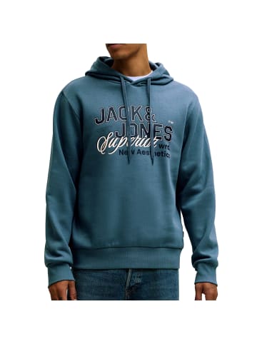 Jack and Jones Hoodie JJELOGO Sweat Hood 2 col 25/26 in Blau