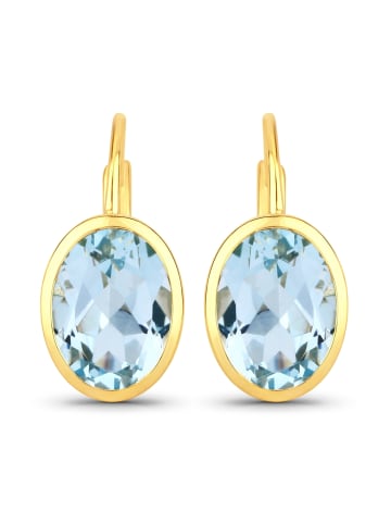 Rafaela Donata Ohrringe Sterling Silber Blautopas in gelbgold