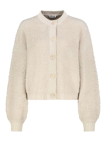 Sublevel Strickjacke Knopfleiste Rundhalsausschnitt in Beige-2