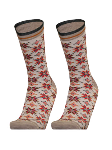 UphillSport Socken 'AUTUMN STAR' 2er Pack in Sand