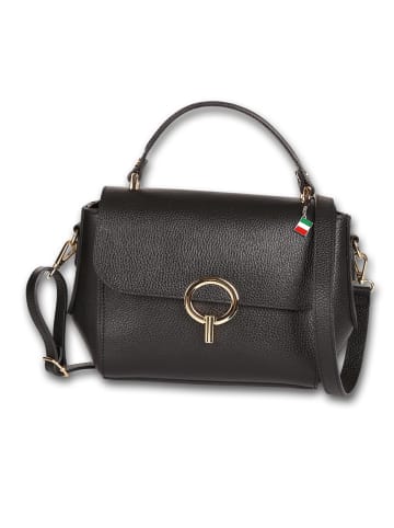 Florence Leder Handtasche Florence Tasche schwarz ca. 26cm