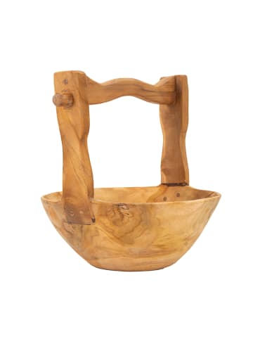 Mauro Ferretti Braune, leere Holztasche 32x25x27 cm