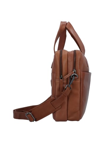 Greenburry Fiorentina Aktentasche Leder 37 cm Laptopfach in tan