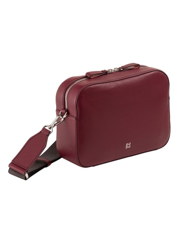 DuDu Caroline Umhängetasche Leder 24 cm in burgundy