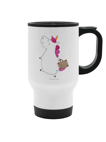 Mr. & Mrs. Panda thermosbecher Einhorn Koffer ohne Spruch in Weiß