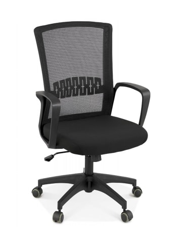 KADIMA DESIGN Bürostuhl VOODOO Schwarz Textil | Drehsessel mit Höhenverstellung