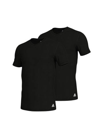adidas T-Shirt V-Neck T-Shirt (2PK) in Black