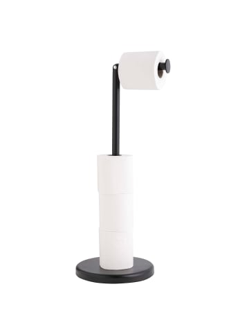 Douceur d’Intérieur Toilettenpapierhalter mit Ablage, FILANO in Schwarz, 55,5 cm