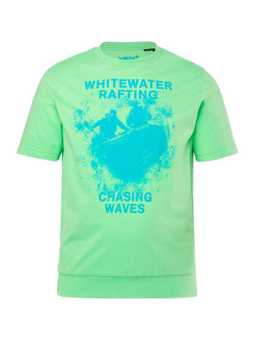 Men Plus Kurzarm T-Shirt in hellgrün