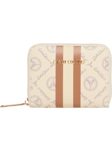 Carlo Colucci Geldbörse Elma in Creme