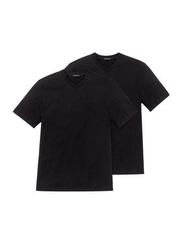 Schiesser T-Shirts 2er Pack in Schwarz