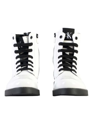 Calvin Klein Schnürstiefeletten „Lace up“ Weiß