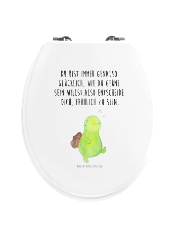 Mr. & Mrs. Panda klo deckel Schildkröte Pfeifen mit Spruch in Weiß
