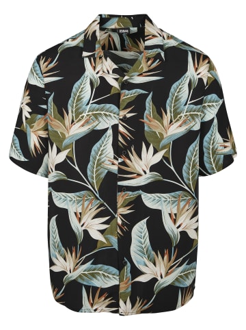 Urban Classics Short Sleeve Shirt in black/blossom