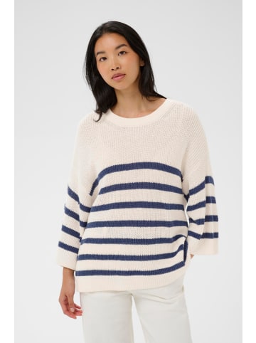 PART TWO Strickpullover AlizaPW Gerade Passform in Blue Stripe