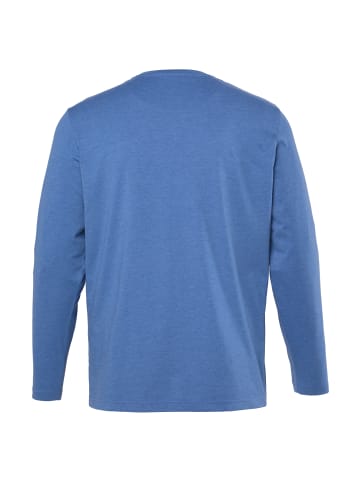 Men Plus Kurzarm T-Shirt in denimblau