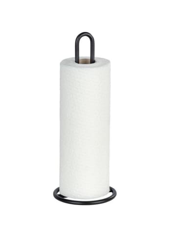 Wenko Küchenrollenhalter in Schwarz, (B) 12,5 x (H) 32 x (L) 12,5 cm