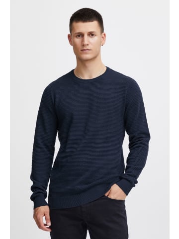 BLEND Strickpullover BHZap 20716652 ME Schlichter Strickpullover mit Melierung in mittelblau