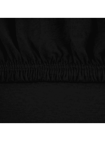 Traumschloss Exclusiv Edel-Jersey Spannbettlaken in schwarz