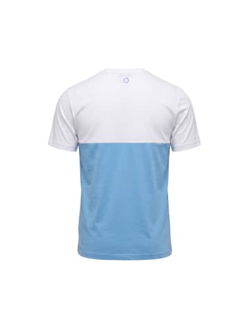 Trussardi Beachwear Rot Hell Blau Baumwolle Herren T-Shirt