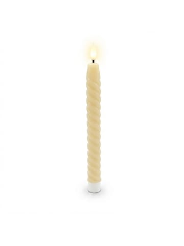 relaxdays 6 x LED Stabkerzen in Beige