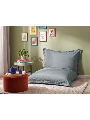 Beliani Sitzsackbezug FUZZY in Grau - (W) 140 x (L) 180 cm