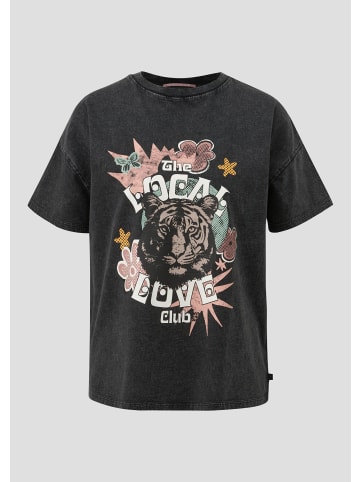 QS T-Shirt in 99D0_schwarz