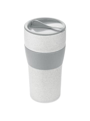 koziol AROMA TO GO XL - Thermobecher mit Deckel 700ml in organic grey