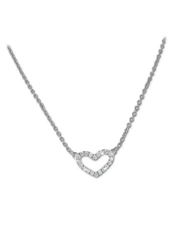 SilberDream 925 Silber Damen SilberDream Halsketten Herz  ca. 42cm + 5cm Verlängerung