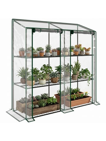 Outsunny Gewächshaus in Transparent 143L x 46B x 151H cm