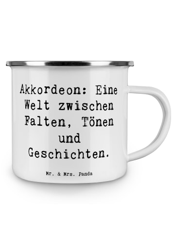 Mr. & Mrs. Panda Tasse Spruch Akkordeon Vielfalt mit Spruch in Weiß
