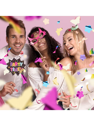 relaxdays 10 x Party Popper in Bunt - 40 cm