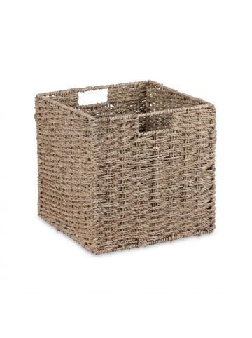 relaxdays 4 x Aufbewahrungskorb in Natur - (B)30 x (H)30 x (T)30 cm