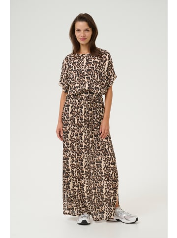 Kaffe Ärmellose Bluse KAamber in Naturel Leopard Print