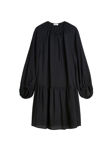 Marc O'Polo Crinkle-Kleid A-Shape in Deep Night Blue