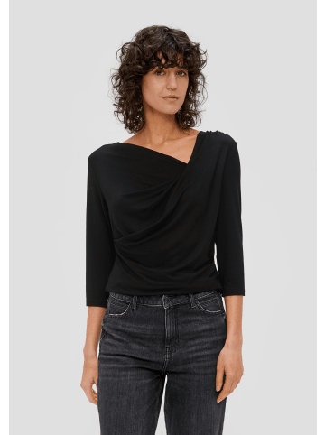 s.Oliver T-Shirt 3/4 Arm in Schwarz