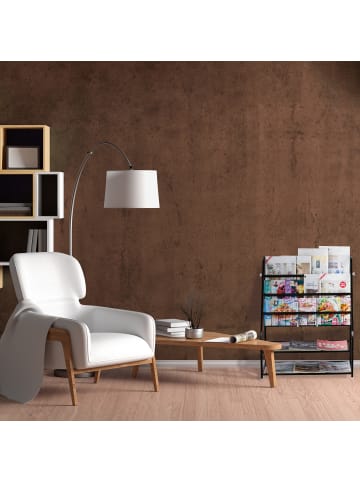 relaxdays Zeitschriftenregal in Schwarz - (B)67 x (H)81 x (T)37 cm