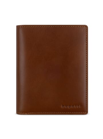 Bugatti Remo Geldbörse RFID Schutz Leder 10 cm cognac