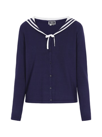 DreiMaster Women Cardigan in navy offwhite