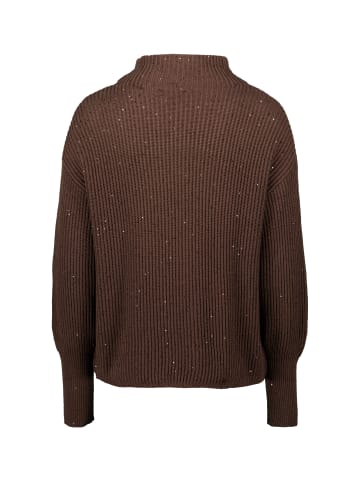 Zero Strickpullover mit Pailletten in BrownBrown