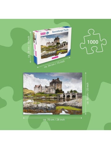 Ravensburger Ravensburger Puzzle 1.000 Teile Schloss Eilean Donan, Schottland in bunt