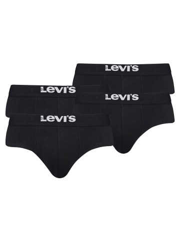 Levi´s Slip 4er Pack in Schwarz