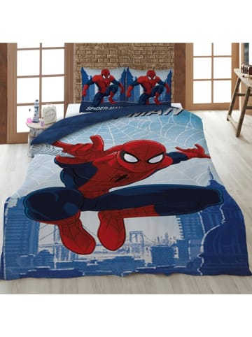 Spiderman Spiderman Bettwäsche-Set Bettbezug 140 cm x 200 cm Kopfkissenbezugs in Blau