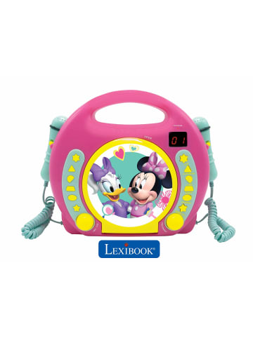 Lexibook Minnie Mouse Tragbarer CD-Player mit 2 Mikrofonen