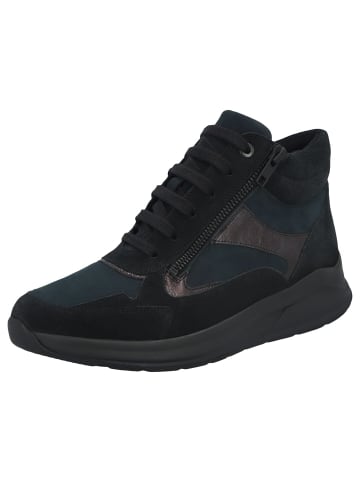 Solidus Damen Stiefel/Boots ungefüttert Kitty VELOUR/NUBUK STRETCH/BLADE off in Schwarz